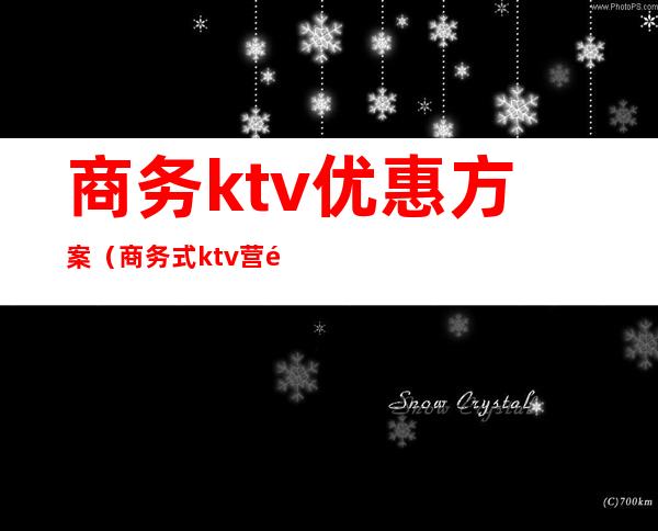 商务ktv优惠方案(商务式ktv营销方案)