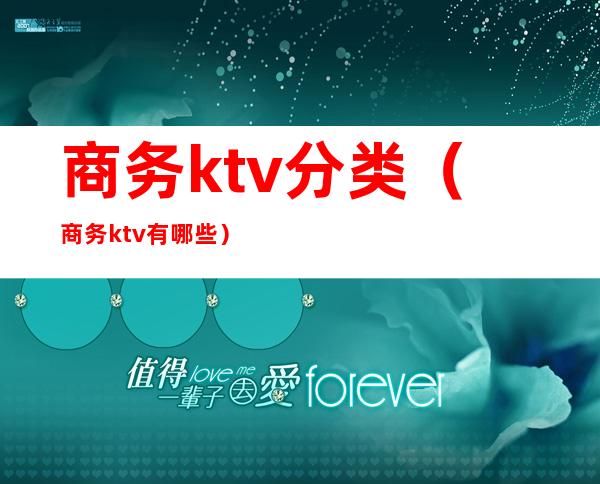 商务ktv分类(商务ktv有哪些)
