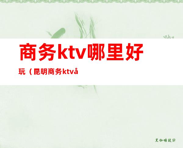 商务ktv哪里好玩(昆明商务ktv哪里好玩)