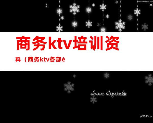 商务ktv培训资料（商务ktv各部门服务培训资料）