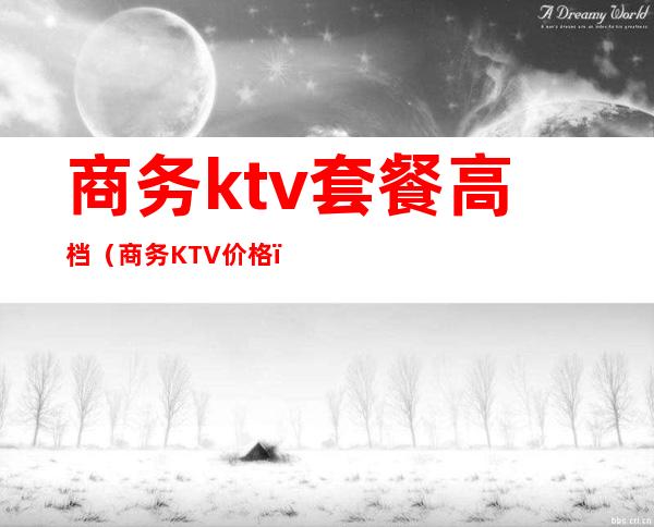 商务ktv套餐高档(商务KTV价格)