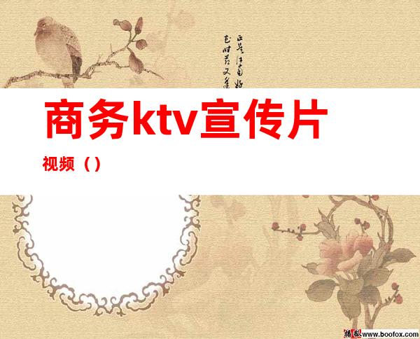 商务ktv宣传片视频()