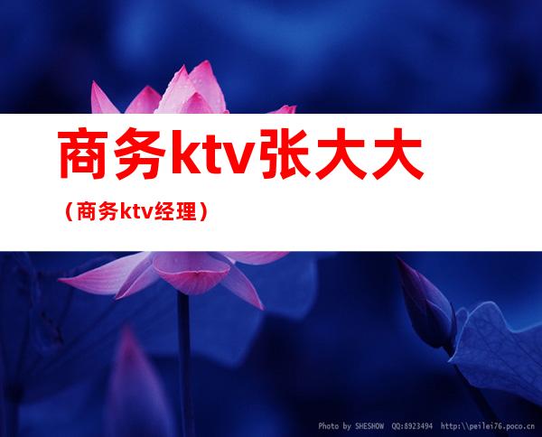 商务ktv张大大(商务ktv经理)