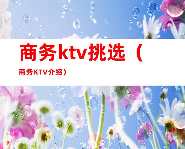 商务ktv挑选(商务KTV介绍)