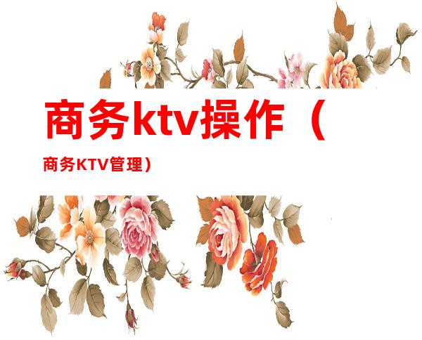 商务ktv操作（商务KTV管理）