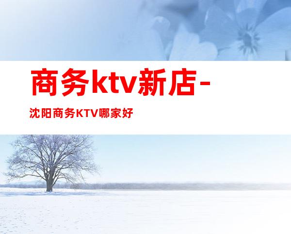 商务ktv新店-沈阳商务KTV哪家好玩