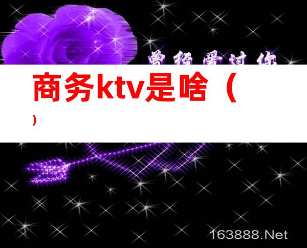 商务ktv是啥()