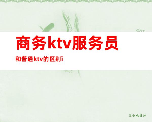 商务ktv服务员和普通ktv的区别(商务ktv与普通ktv区别)