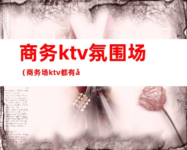 商务ktv氛围场(商务场ktv都有哪些服务)