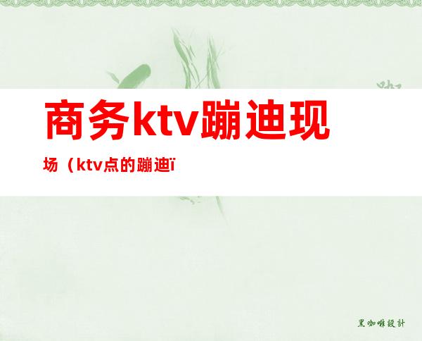 商务ktv蹦迪现场(ktv点的蹦迪)