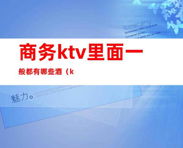 商务ktv里面一般都有哪些酒(ktv常见的酒有哪些)