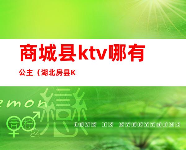 商城县ktv哪有公主(湖北房县KTV有公主吗)