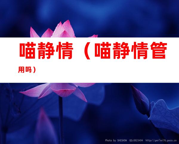 喵静情(喵静情管用吗)