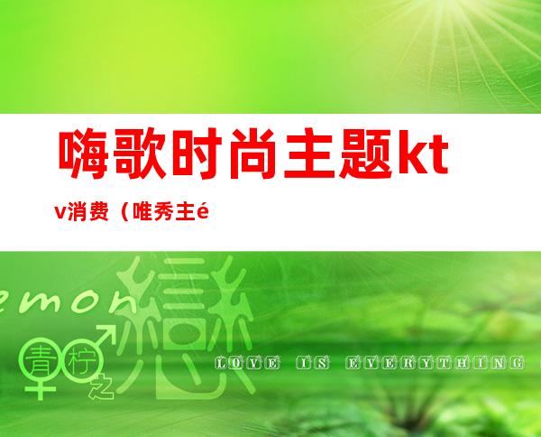 嗨歌时尚主题ktv消费(唯秀主题ktv)