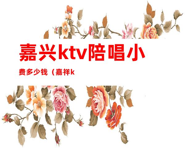 嘉兴ktv陪唱小费多少钱(嘉祥ktv有陪唱的吗)