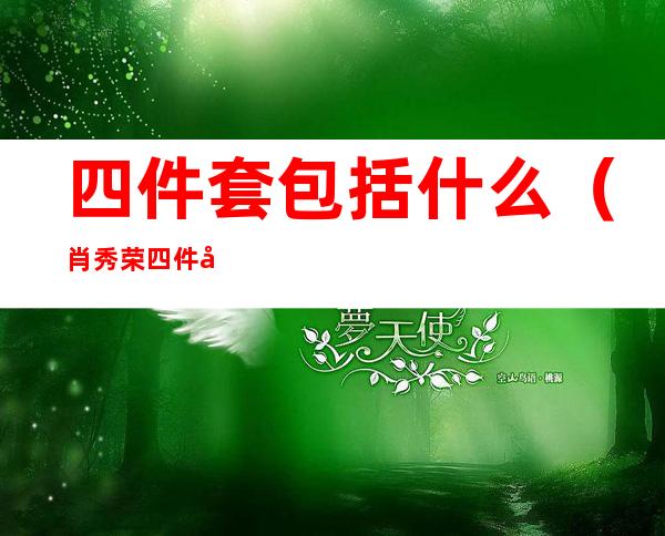 四件套包括什么（肖秀荣四件套包括什么）