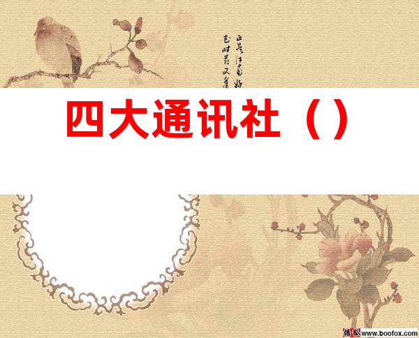 四大通讯社()