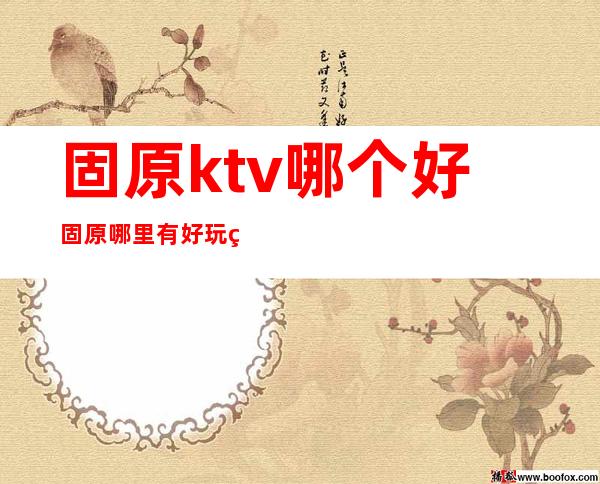 固原ktv哪个好固原哪里有好玩的公司