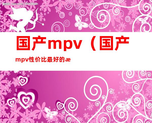 国产mpv(国产mpv性价比最好的是哪一个)
