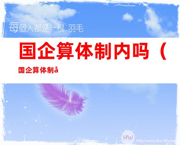 国企算体制内吗(国企算体制内的吗)