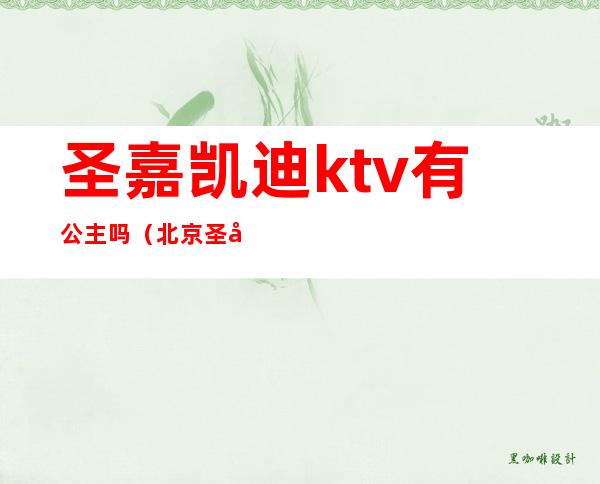 圣嘉凯迪ktv有公主吗(北京圣嘉凯迪ktv)