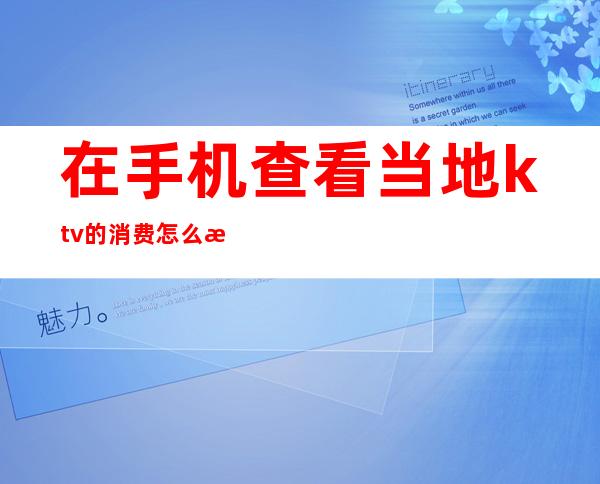 在手机查看当地ktv的消费怎么查(从哪里可以查KTV消费)