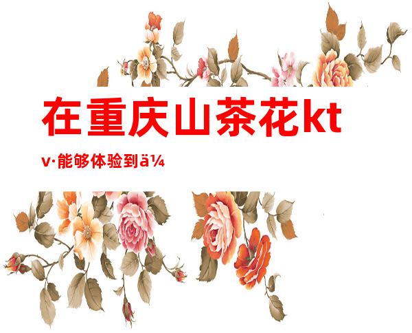 在重庆山茶花ktv·能够体验到优雅的氛围包间豪华气派
