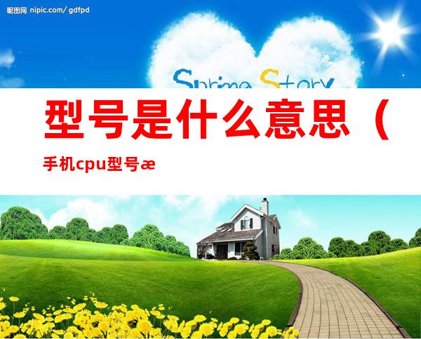 型号是什么意思(手机cpu型号是什么意思)