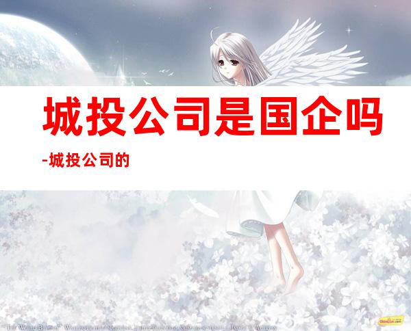 城投公司是国企吗-城投公司的性质是什么