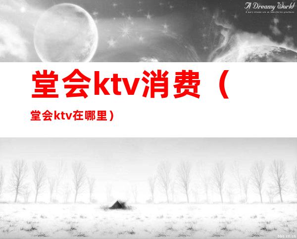 堂会ktv消费(堂会ktv在哪里)