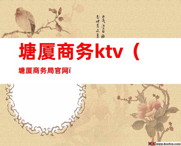 塘厦商务ktv(塘厦商务局官网)