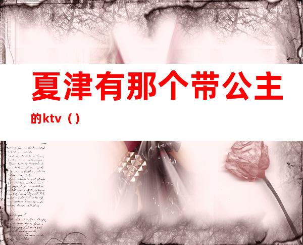 夏津有那个带公主的ktv()