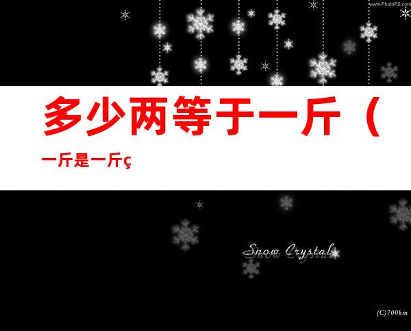 多少两等于一斤(一斤是一斤等于多少两)