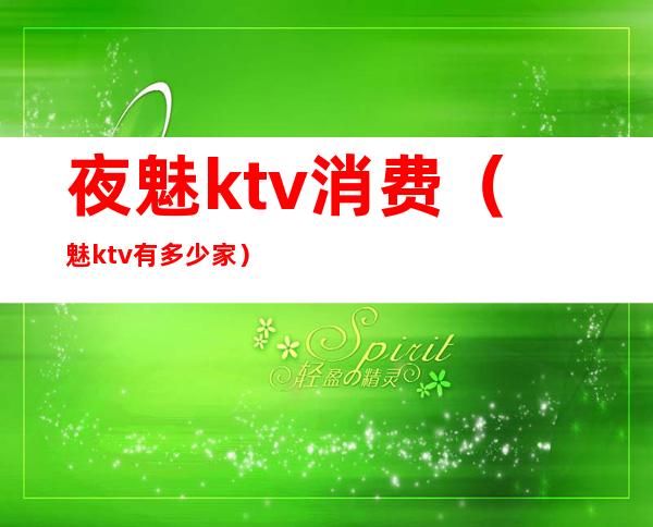 夜魅ktv消费(魅ktv有多少家)