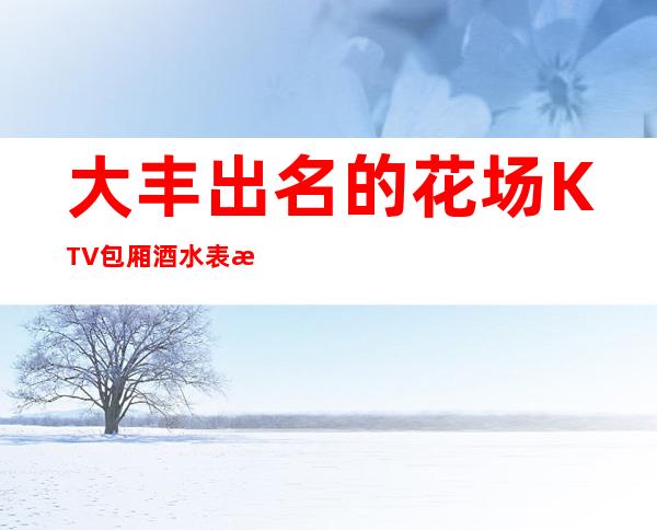 大丰出名的花场KTV包厢酒水表消费优惠KTV排名 – 盐城大丰商务KTV