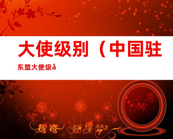 大使级别(中国驻东盟大使级别)