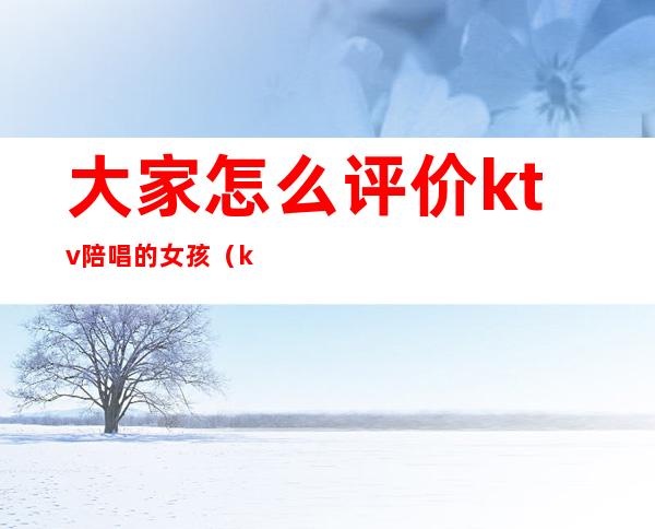 大家怎么评价ktv陪唱的女孩(ktv陪唱的女孩子干净吗)