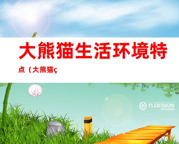 大熊猫生活环境特点(大熊猫生活环境特点50字)