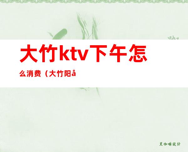 大竹ktv下午怎么消费(大竹阳光KTV)