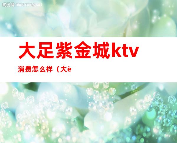 大足紫金城ktv消费怎么样(大足ktv哪些便宜)