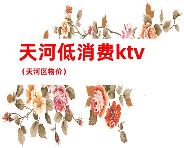天河低消费ktv（天河区物价）