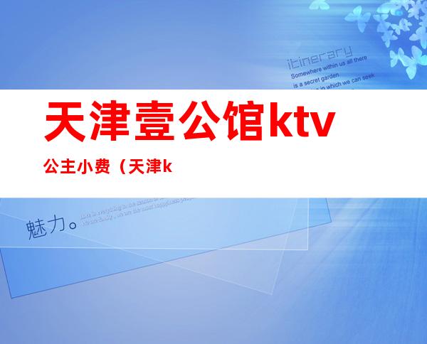 天津壹公馆ktv公主小费(天津ktv公主出台多少钱)