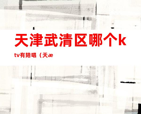 天津武清区哪个ktv有陪唱(天津武清ktv公主哪里好)