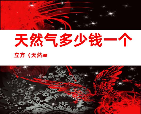 天然气多少钱一个立方（天然气多少钱一个立方浙江）