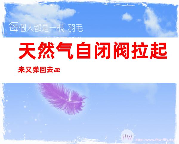 天然气自闭阀拉起来又弹回去怎么办(管道燃气自闭阀自动弹回去)