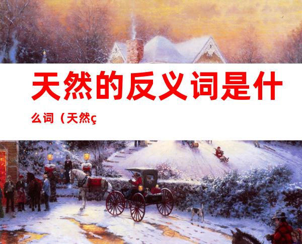天然的反义词是什么词(天然的反义词是什么 标准答案)