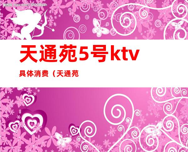 天通苑5号ktv具体消费(天通苑5号ktv有陪唱吗)