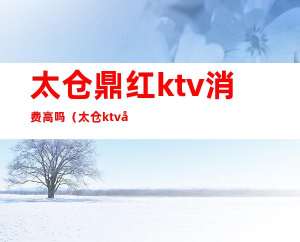 太仓鼎红ktv消费高吗(太仓ktv好玩吗)