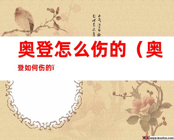 奥登怎么伤的(奥登如何伤的)