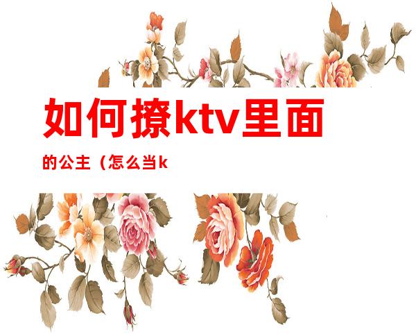 如何撩ktv里面的公主(怎么当ktv公主)